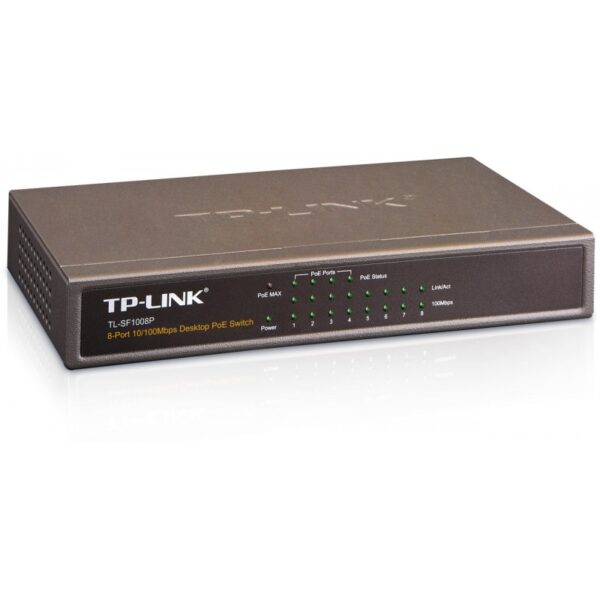 TP-LINK 8-port 10/100 Unmanaged PoE Switch