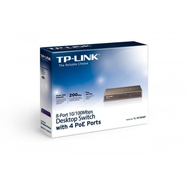 TP-LINK 8-port 10/100 Unmanaged PoE Switch - Image 4